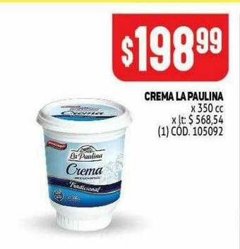 Makro Crema La Paulina oferta