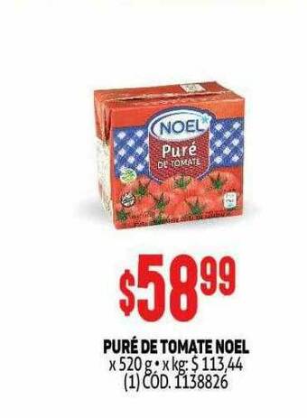Makro Puré De Tomate Noel oferta