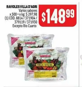 Makro Ravioles Villa D'agri Varios Sabores oferta