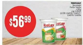 Makro Yogur Ilolay Descremado Frutilla O Vainilla oferta