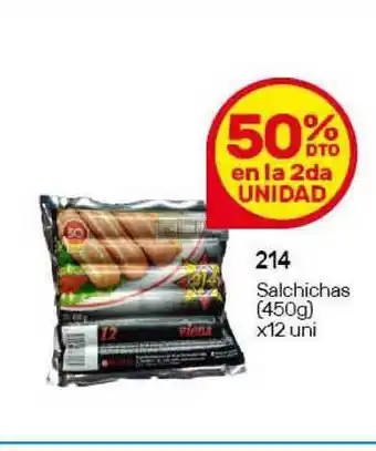 Nini Mayorista 214 Salchichas (450) x12 uni oferta