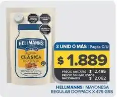 Carrefour Maxi Hellmann's - mayonesa regular doypack oferta