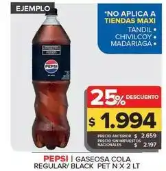 Carrefour Maxi Pepsi - gaseosa cola regular oferta