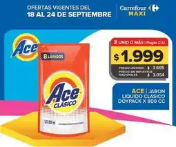 Carrefour Maxi Ace - jabón líquido clasico oferta