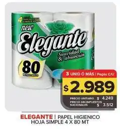 Carrefour Maxi Elegante - papel higienico oferta