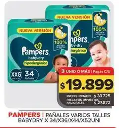 Carrefour Maxi Pampers - pañales babydry oferta