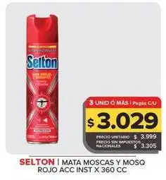 Carrefour Maxi Selton - mata moscas y mosq rojo oferta