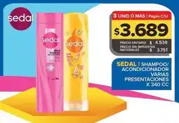 Carrefour Maxi Sedal - shampoo/acondicionador oferta