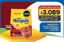 Carrefour Maxi Nestlé - cacao en polvo nesquik oferta
