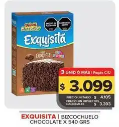 Carrefour Maxi Exquisita - bizcochuelo chocolate oferta