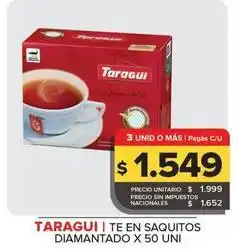 Carrefour Maxi Taraguí - te en saquitos oferta