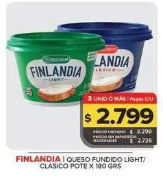 Carrefour Maxi La serenísima - queso fundido light/classico finlandia oferta