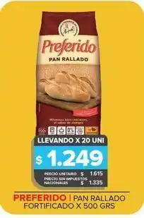 Carrefour Maxi Preferido - pan rallado fortificado oferta