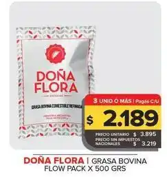 Carrefour Maxi Dona flora - grasa bovina flow pack oferta