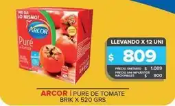 Carrefour Maxi Arcor - pure de tomate oferta