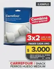 Carrefour Maxi Carrefour - snack perros hueso medium oferta