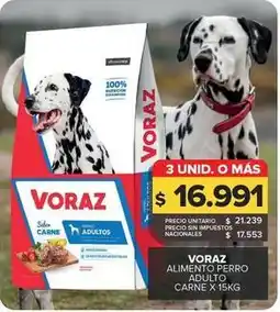 Carrefour Maxi Voraz - alimento perro adulto carne oferta