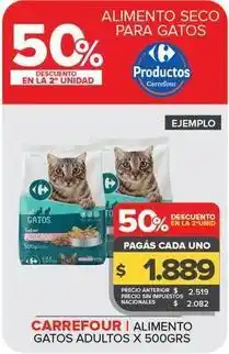 Carrefour Maxi Carrefour - alimento gatos adultos oferta