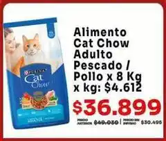 Makro Cat chow - alimento adulto pescado / pollo oferta