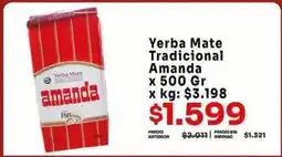 Makro Amanda - yerba mate tradicional oferta