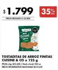 Disco Tostaditas de arroz finitas oferta