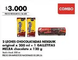 Disco 2 leches chocolatadas original + 1 galletitas oferta
