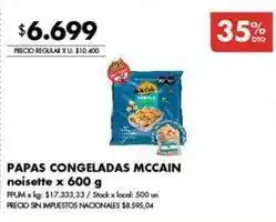 Disco Papas congeladas noisette oferta