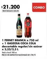 Disco Coca cola - fernet branca + gaseosa coca cola oferta