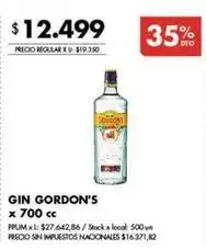 Disco Gordon's - gin oferta