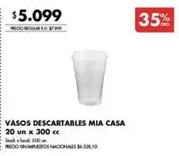Disco Vasos descartables oferta