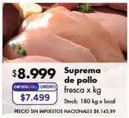 Disco Suprema de pollo fresca oferta