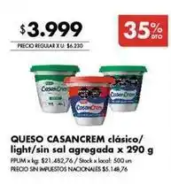 Disco Casancrem - queso oferta