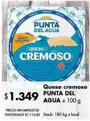 Disco Punta del agua - queso cremoso oferta