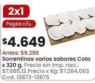 Coto Coto - sorrentinos varios sabores oferta