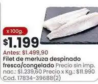 Coto Filet de merluza despinado fresco/congelado cod. 17834-39688(2) oferta