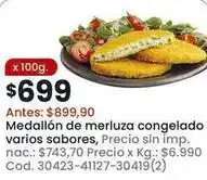 Coto Medallón de merluza congelado varios sabores oferta