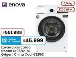 Coto Origen - lavarropas carga frontal le06f12-bl oferta