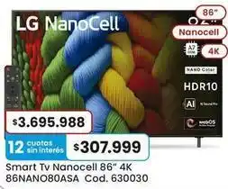 Coto Lg - smart tv nanocell 86 4k 86nano80asa oferta