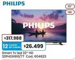 Coto Philips - smart tv led 32 hd 32phd6910/77 oferta