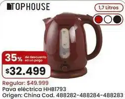 Coto Origen - pava eléctrica hhb1793 oferta