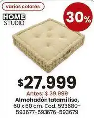 Coto Tatami - almohadón tatami liso, 60 x 60 cm. cod. 593680-593677-593676-593679 oferta