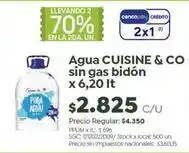 Jumbo Agua sin gas bidón oferta