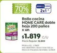Jumbo Rollo cocina doble hoja 200 pa tildeos oferta