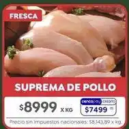 Jumbo Suprema de pollo oferta