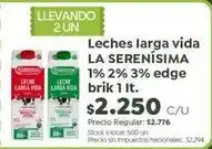 Jumbo La serenísima - leches larga vida brik 1 lt oferta