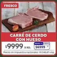 Jumbo Carré de cerdo con hueso oferta