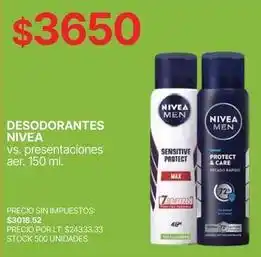 Supermercados Vea Nivea - desodorantes oferta