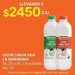 Supermercados Vea La serenísima - leche larga vida oferta