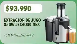 Supermercados Vea Nex - extractor de jugo 850w jex4000 oferta