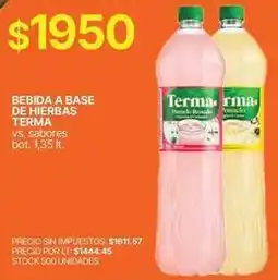 Supermercados Vea Terma - bebida a base de hierbas oferta
